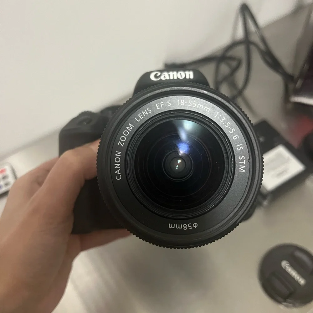 Canon EOS Rebel T5 DSLR Camera Kit in Black and Red Box Accents - Picture 3 of 5